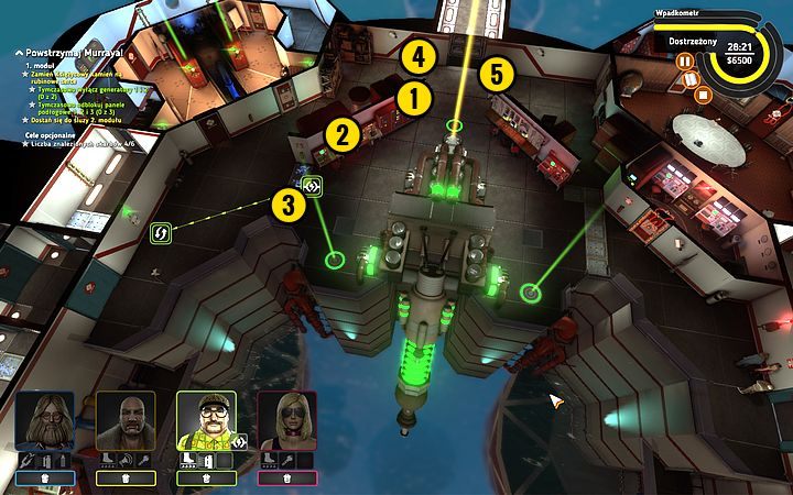 Wyłącz kamerę (1), a następnie terminal kamer (2) - Misja 17 - O.P.P.P | Opis przejścia misji Crookz - Crookz - poradnik do gry