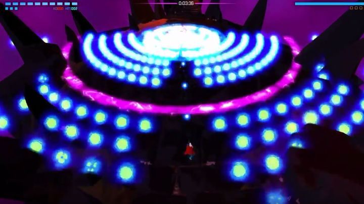 W tej fazie wróg będzie cały czas przyzywał niebieskie kule, które musisz niszczyć strzelając przed siebie - The Chain | Opis przejścia Furi - Furi - poradnik do gry