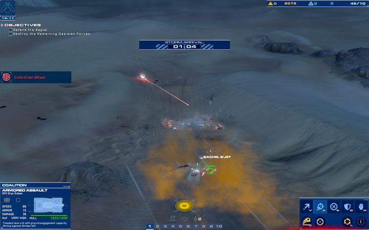 Po czasie wyprowadź ostateczny atak na północ całą dostępną siłą. - 2 - The Boneyard | Kampania | Homeworld Deserts of Kharak - Homeworld: Deserts of Kharak - poradnik do gry