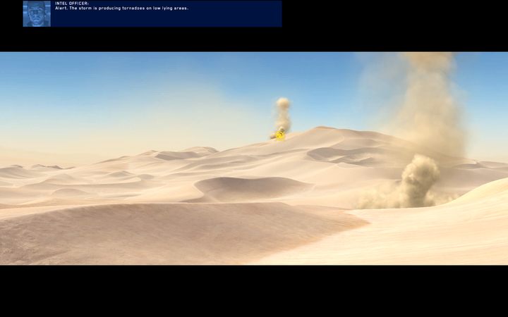 Tornada szczególnie groźne są dla jednostek nieopancerzonych, takich jak LAV-y. - 4 - Kalash Site | Kampania | Homeworld Deserts of Kharak - Homeworld: Deserts of Kharak - poradnik do gry