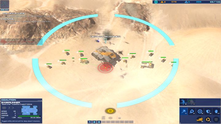 Znowu przełącz się na Kapisi i wybuduj dodatkowe jednostki z przeznaczeniem na ostatni punkt [2] - 4 - Kalash Site | Kampania | Homeworld Deserts of Kharak - Homeworld: Deserts of Kharak - poradnik do gry
