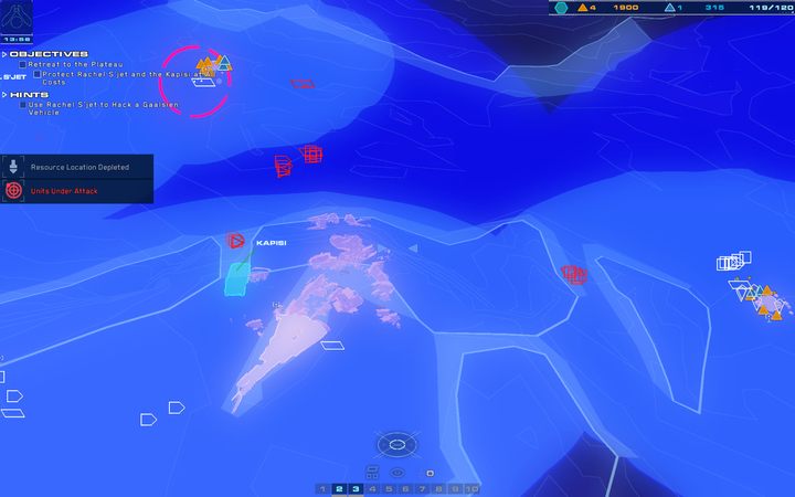 Jednostki wroga będą atakować małymi zwartymi grupami. - 5 - Kalash Wreck | Kampania | Homeworld Deserts of Kharak - Homeworld: Deserts of Kharak - poradnik do gry