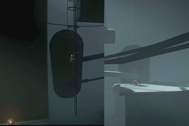 Teraz natkniesz się na słup z odpalaną kulą - Poligon Most | Opis przejścia | Inside - Inside - poradnik do gry