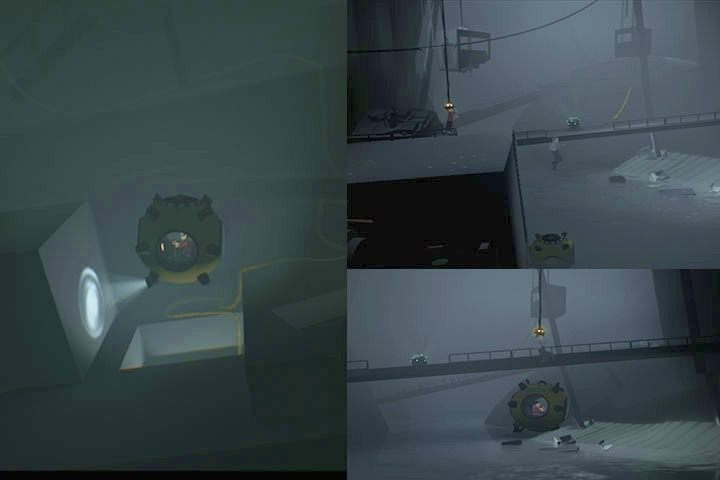 Po kilku walnięciach w dziurę zabita deskami, dostaniesz się do wielkiego jeziora - Osiągnięcia i ukryte zakończenie | Opis przejścia | Inside - Inside - poradnik do gry