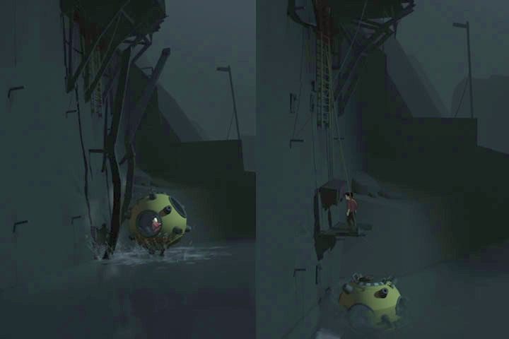 Przy długiej łamigłówce w kopalni, z płytą naciskową i zebraniem grupy 20osób - Osiągnięcia i ukryte zakończenie | Opis przejścia | Inside - Inside - poradnik do gry