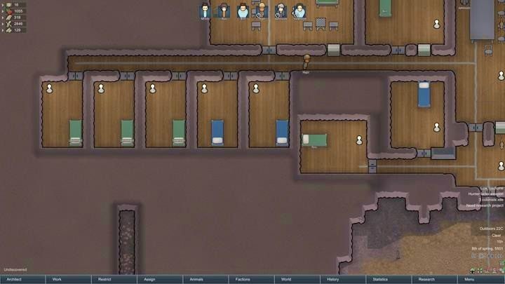 Z biegiem czasu będziesz mógł wstawić coraz więcej nowych mebli do kolonii - Jak działa tryb architekta? | Podstawy życia w kolonii w RimWorld - RimWorld - poradnik do gry