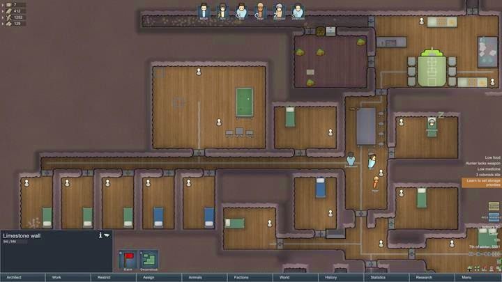 Zadbaj o rozrywkę dla swoich kolonistów, wstaw do bazy stół bilardowy, szachy, czy telewizor, by polepszyć ich samopoczucie - Jak działa tryb architekta? | Podstawy życia w kolonii w RimWorld - RimWorld - poradnik do gry