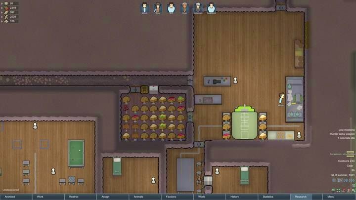 Podstawą jest dobrze zaopatrzony składzik z jedzeniem - Gromadzenie jedzenia | Podstawy życia w kolonii w RimWorld - RimWorld - poradnik do gry