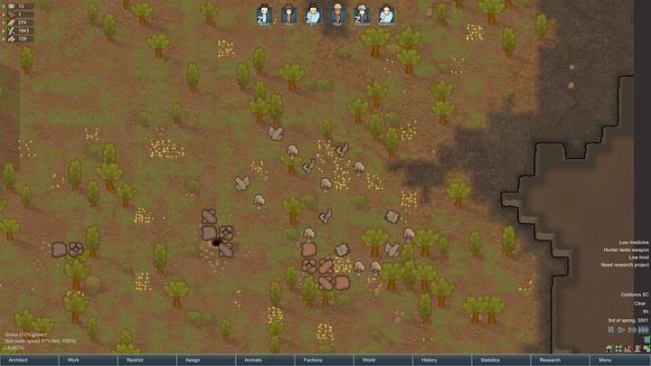 Okazjonalnie, pisarz SI może zesłać kapsuły ze surowcami - Gromadzenie jedzenia | Podstawy życia w kolonii w RimWorld - RimWorld - poradnik do gry