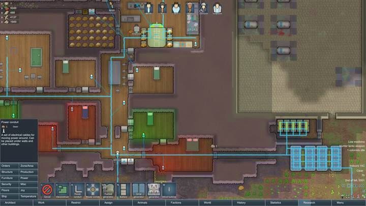 Podłączenie danego urządzenia do prądu jest bardzo proste - Użycie energii elektrycznej | Podstawy życia w kolonii w RimWorld - RimWorld - poradnik do gry