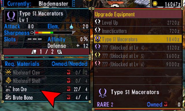 Kolejną ważną funkcją kowala jest ulepszanie istniejącego już wyposażenia - Crafting - ulepszanie ekwipunku i pozyskiwanie materiałów - Monster Hunter Generations - poradnik do gry