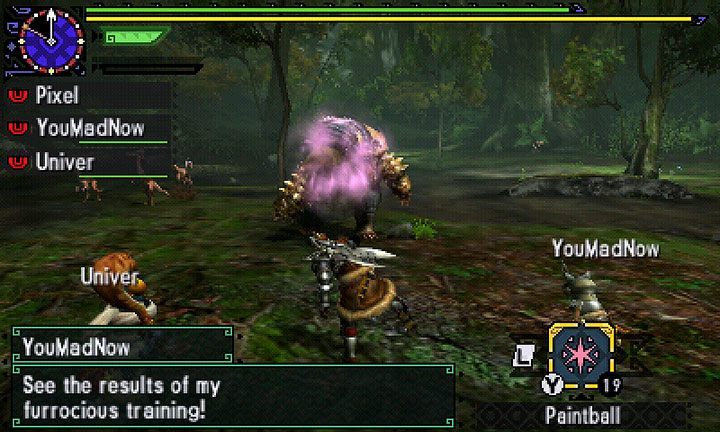 Po wytropieniu potwora, kolejnym krokiem powinno być oznaczenie go za pomocą kulki z farbą (Paintball) - Poradnik do gry - Polowanie | Monster Hunter Generations - Monster Hunter Generations - poradnik do gry