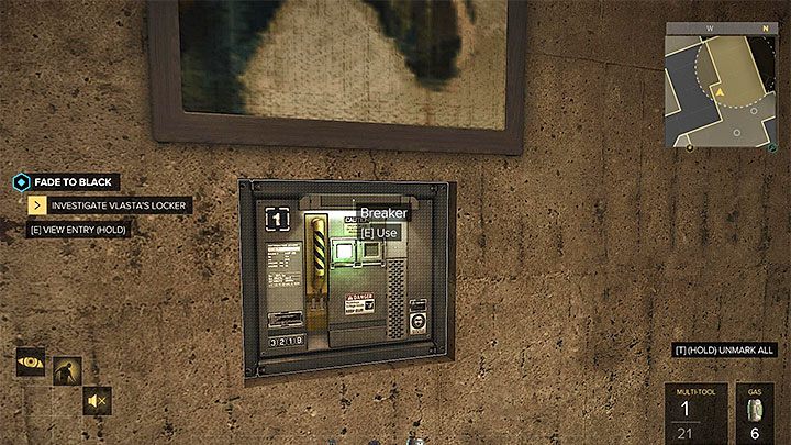 Za obrazem ukryto przełącznik - Czarna dziura - zadanie poboczne | Praga (druga wizyta) - Zadania poboczne - Deus Ex: Rozłam Ludzkości - poradnik do gry