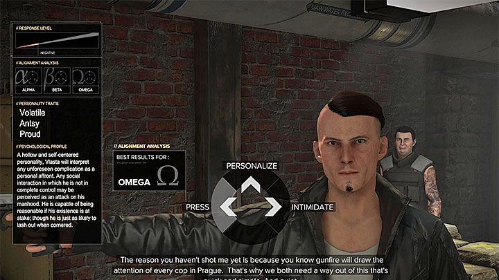 Jeśli użyłeś perswazji to wybieraj lewe opcje dialogowe - Czarna dziura - zadanie poboczne | Praga (druga wizyta) - Zadania poboczne - Deus Ex: Rozłam Ludzkości - poradnik do gry