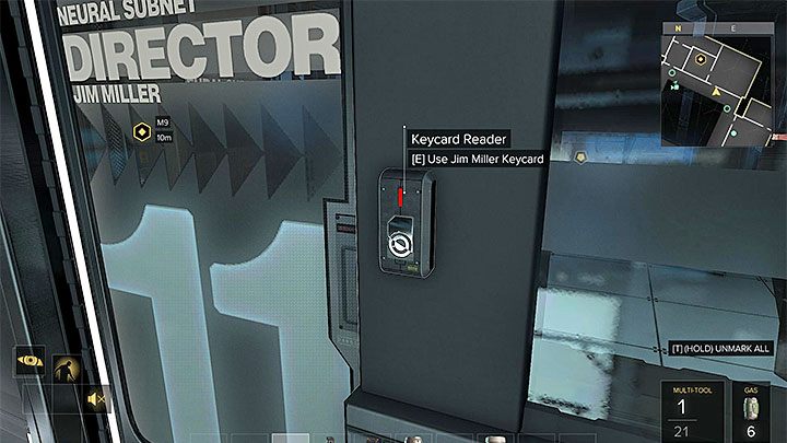 Użyj karty Millera żeby wejść do jego biura - Kto pociąga za sznurki? - zadanie główne | Praga (druga wizyta) - Zadania główne - Deus Ex: Rozłam Ludzkości - poradnik do gry