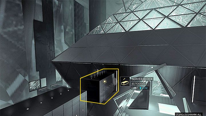 Pozostań w miejscu, w którym znajdował się czwarty serwer - Kto pociąga za sznurki? - zadanie główne | Praga (druga wizyta) - Zadania główne - Deus Ex: Rozłam Ludzkości - poradnik do gry