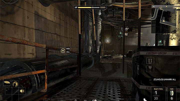 Możesz docierać do kolejnych zasłon i w ten sposób unikać wykrycia - Twarzą w twarz z tajemnicą - zadanie główne | Praga (druga wizyta) - Zadania główne - Deus Ex: Rozłam Ludzkości - poradnik do gry