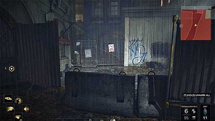 Otwórz bramkę, przeskocz nad nią lub przebij się przez prawy magazyn - Polowanie na ostatnie wskazówki - zadanie główne | Praga (trzecia wizyta) - Deus Ex: Rozłam Ludzkości - poradnik do gry