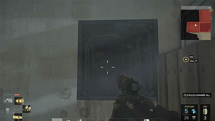 Wejście do szybu wentylacyjnego - Powrót do formy - zadanie główne | Praga - Zadania główne - Deus Ex: Rozłam Ludzkości - poradnik do gry