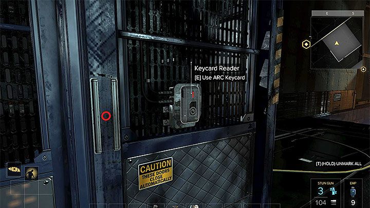 Czytnik wymaga dysponowania kartą ARC - Cel - Rucker - zadanie główne | Kompleks Utulek | Deus Ex Rozłam Ludzkości - Deus Ex: Rozłam Ludzkości - poradnik do gry