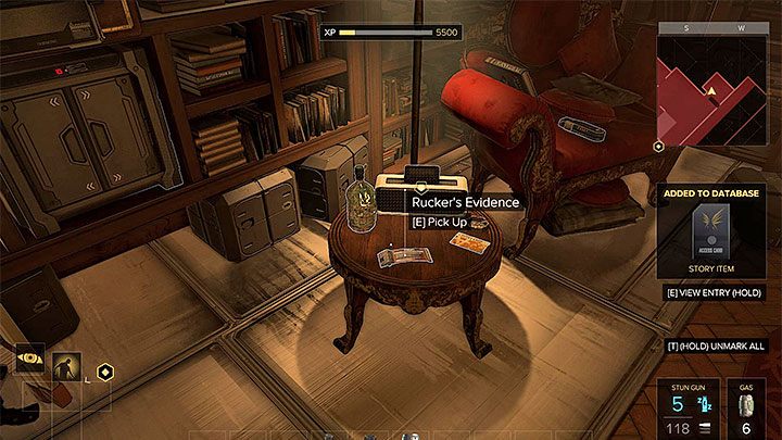 W bocznym pomieszczeniu jest palmtop z dowodami - Cel - Rucker - zadanie główne | Kompleks Utulek | Deus Ex Rozłam Ludzkości - Deus Ex: Rozłam Ludzkości - poradnik do gry