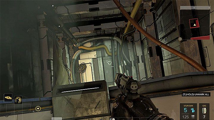 Szyby wentylacyjne w szklarni doprowadzą bohatera do dużego nieczynnego szybu - Cel - Rucker - zadanie główne | Kompleks Utulek | Deus Ex Rozłam Ludzkości - Deus Ex: Rozłam Ludzkości - poradnik do gry