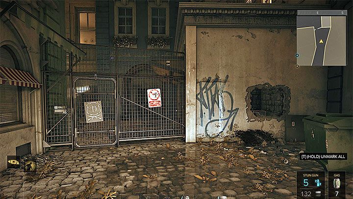 Otwórz bramkę, przeskocz nad nią lub przebij się przez prawy magazyn - Wszystko zostanie w rodzinie - zadanie poboczne | Praga (druga wizyta) - Zadania poboczne - Deus Ex: Rozłam Ludzkości - poradnik do gry