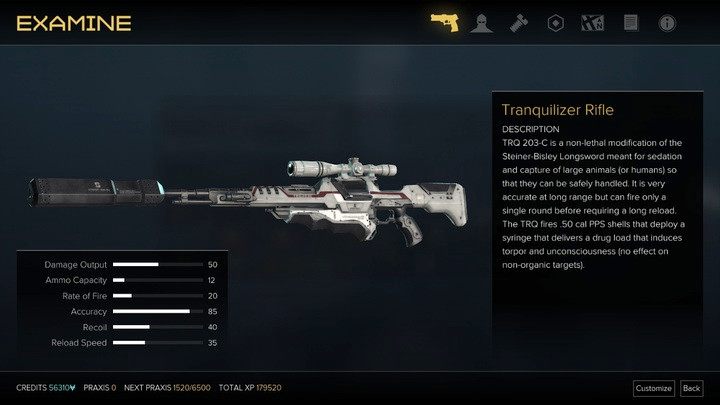 Karabin z amunicją usypiajacą - Bronie (opis i lokalizacje) | Zestawienia | Deus Ex Rozłam Ludzkości - Deus Ex: Rozłam Ludzkości - poradnik do gry