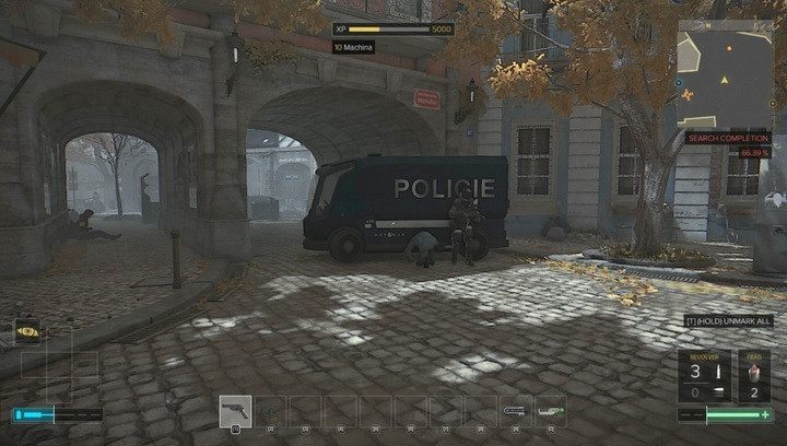 Furgonetka policyjna z granatnikiem w środku - Bronie (opis i lokalizacje) | Zestawienia | Deus Ex Rozłam Ludzkości - Deus Ex: Rozłam Ludzkości - poradnik do gry