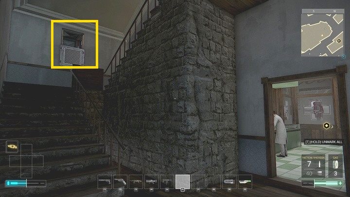 Do skrytki dostaniesz się przez kanał wentylacji nad schodami, skręcając w lewo wewnątrz niego. - Mapa północnej części Pragi - M3 | Praga - Mapy | Deus Ex Rozłam Ludzkości - Deus Ex: Rozłam Ludzkości - poradnik do gry