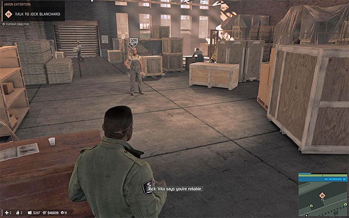 Odbycie rozmowy z Jockiem doda do mapy punkty związane z osłabieniem biznesu wymuszeń - Biznes wymuszeń na związkowcach | Misje fabularne w Mafia III - Mafia III - poradnik do gry