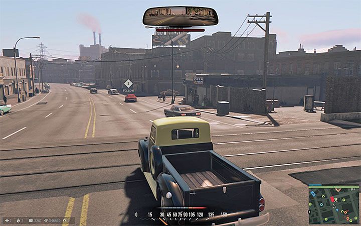 Obserwuj pasek u góry ekranu - każda niewłaściwa akcja będzie go napełniać - Biznes wymuszeń na związkowcach | Misje fabularne w Mafia III - Mafia III - poradnik do gry