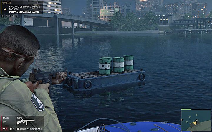 Przykładowa barka z beczkami z odpadami - Biznes nielegalnego wywozu odpadów | Misje fabularne w Mafia III - Mafia III - poradnik do gry