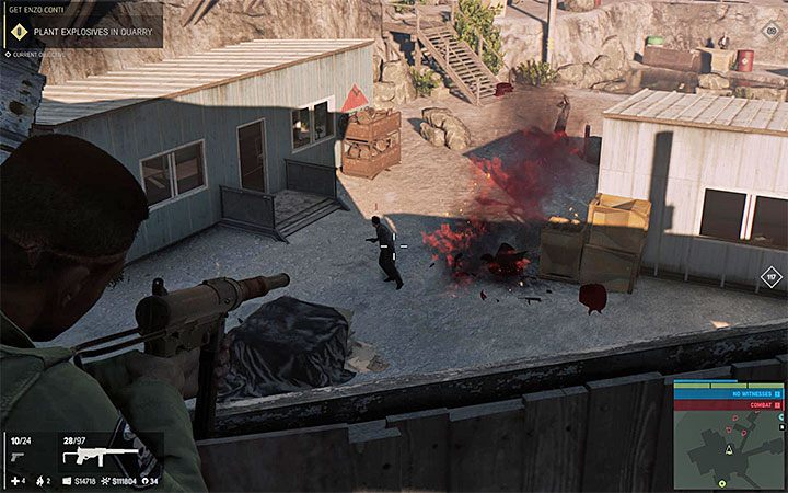 Celuj w czerwone beczki gdy ustawią się obok nich wrogowie - Spotkanie z Enzo Contim | Misje fabularne w Mafia III - Mafia III - poradnik do gry