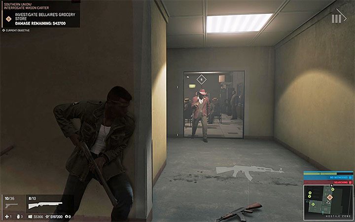 Możesz użyć gwizdania żeby nakłonić Masona do opuszczenia sali gdzie odbywa się aukcja - Biznes ugrupowania rasistowskiego | Misje fabularne w Mafia III - Mafia III - poradnik do gry