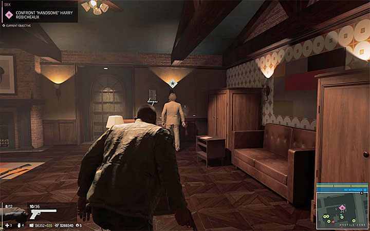 Zaczekaj aż zakończy się spotkanie, bo będziesz mógł łatwo zajść bossa od tyłu - Biznes prostytucyjny cz.2 | Misje fabularne w Mafia III - Mafia III - poradnik do gry