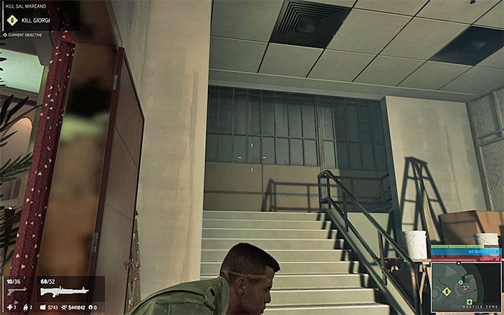 W drugiej sali kasyna schemat działania jest bardzo podobny - możesz angażować się w walki z wrogimi gangsterami lub po cichu ich eliminować - Zamordowanie Sala Marcano | Misje fabularne w Mafia III - Mafia III - poradnik do gry