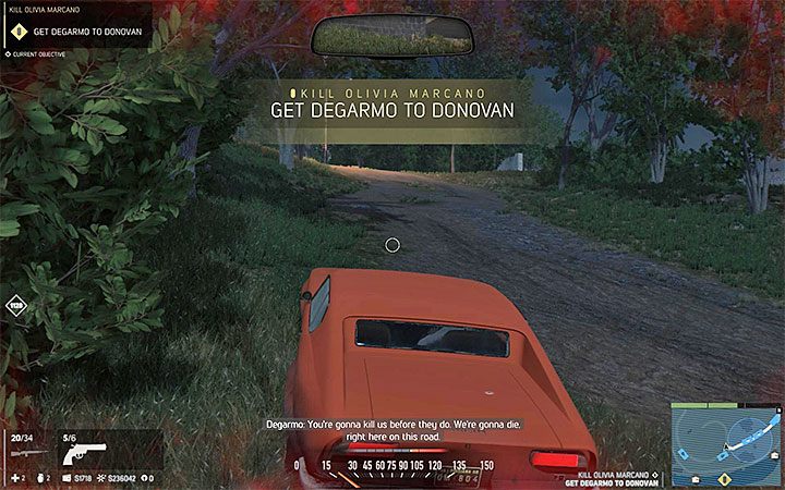Możesz zgubić radiowozy dzięki szybkiej jeździe lub unikaniu głównych dróg - Wyeliminowanie Olivii Marcano | Misje fabularne w Mafia III - Mafia III - poradnik do gry