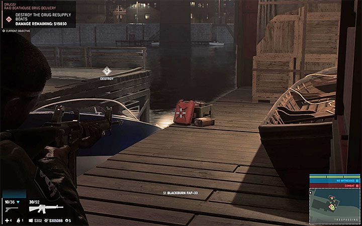 Celuj w czerwone kanistry żeby szybko i łatwo zniszczyć każdą z łodzi - Biznes narkotykowy cz.2 | Misje fabularne w Mafia III - Mafia III - poradnik do gry