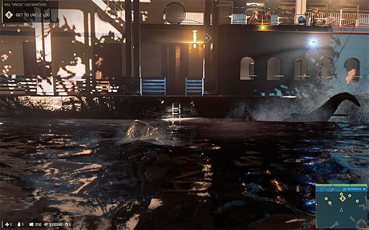Dopłyń do dowolnej drabinki - Zamordowanie Lou Marcano | Misje fabularne w Mafia III - Mafia III - poradnik do gry