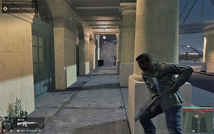 Atakuj wrogów zza zasłony i wykorzystuj śmiało posiadany arsenał - Zamordowanie Santangelo | Misje fabularne w Mafia III - Mafia III - poradnik do gry