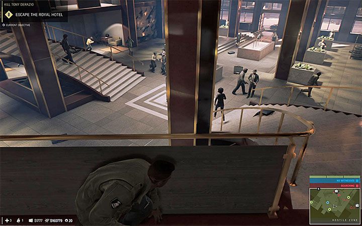 W lobby pojawi się duża grupa przeciwników - Zamordowanie Tonyego Derazio | Misje fabularne w Mafia III - Mafia III - poradnik do gry