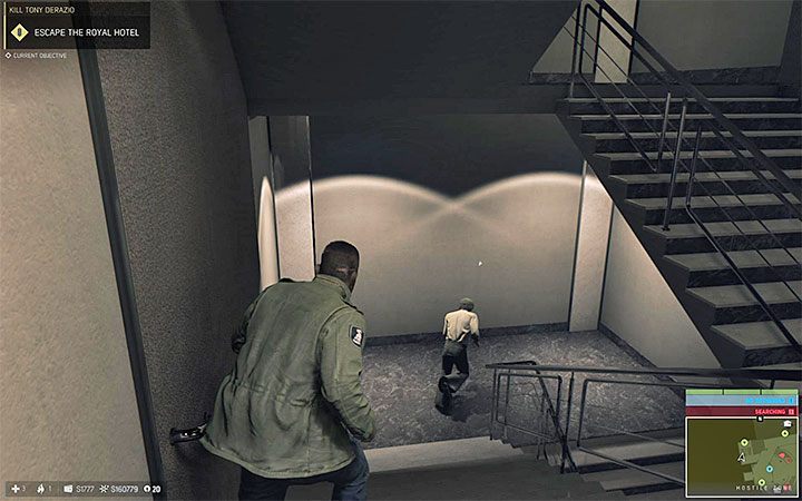 Skorzystaj ze schodów prowadzących na podziemny parking - Zamordowanie Tonyego Derazio | Misje fabularne w Mafia III - Mafia III - poradnik do gry