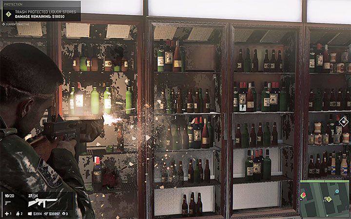 Zabij gangsterów siedzących w aucie i dopiero wtedy zacznij demolować sklep - Biznes płatnej ochrony | Misje fabularne w Mafia III - Mafia III - poradnik do gry