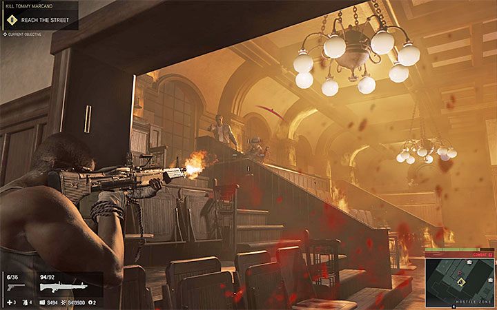 Starannie pozbywaj się kolejnych wrogów i pomagaj sobie korzystaniem z zasłon - Zamordowanie Tommyego Marcano | Misje fabularne w Mafia III - Mafia III - poradnik do gry