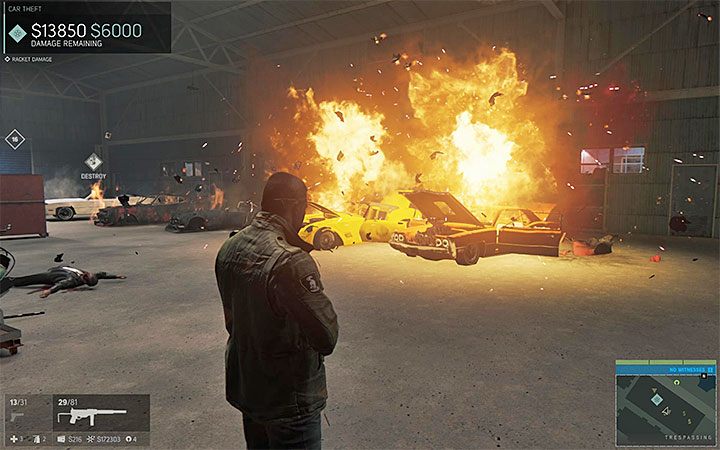 Nie ustawiaj się za blisko wybuchowych przedmiotów, bo eksplodować może więcej niż jeden samochód - Biznes kradzieży samochodów | Misje fabularne w Mafia III - Mafia III - poradnik do gry