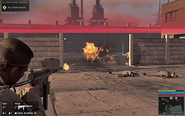 Możesz zaatakować Paganiego gdy będzie próbował opuścić garaż - Zamordowanie Franka Paganiego | Misje fabularne w Mafia III - Mafia III - poradnik do gry