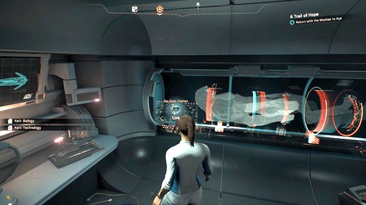 Terminal służący do resetowania punktów umiejętności. - Jak zresetować wydane punkty umiejętności w Mass Effect Andromeda? - Mass Effect: Andromeda - poradnik do gry