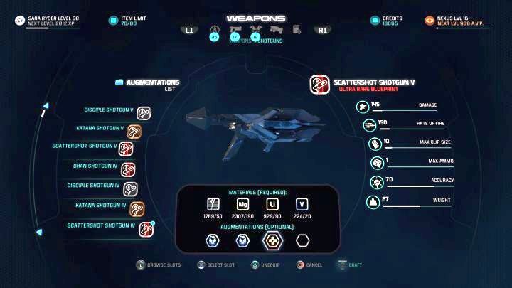 Musisz stworzyć przedmiot z przynajmniej 3 ulepszeniami (Augment). - Kunsztowne zagranie (Craftsmanship) | Osiągnięcia Mass Effect Andromeda - Mass Effect: Andromeda - poradnik do gry