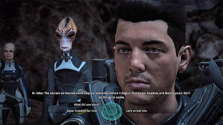 Otrzymasz nowy cel misji związany ze spotkaniem się z oszustem na Kadarze - Prawdy i naruszenia | Sojusznicy i związki w Mass Effect Andromeda - Mass Effect: Andromeda - poradnik do gry